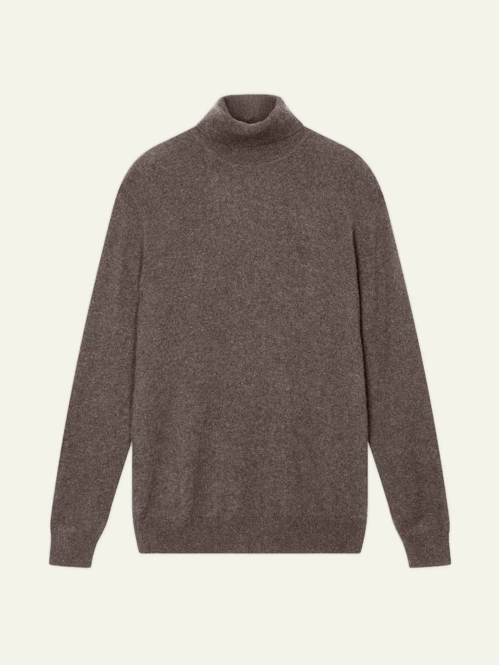 BANGE pull col roulé taupe chiné
