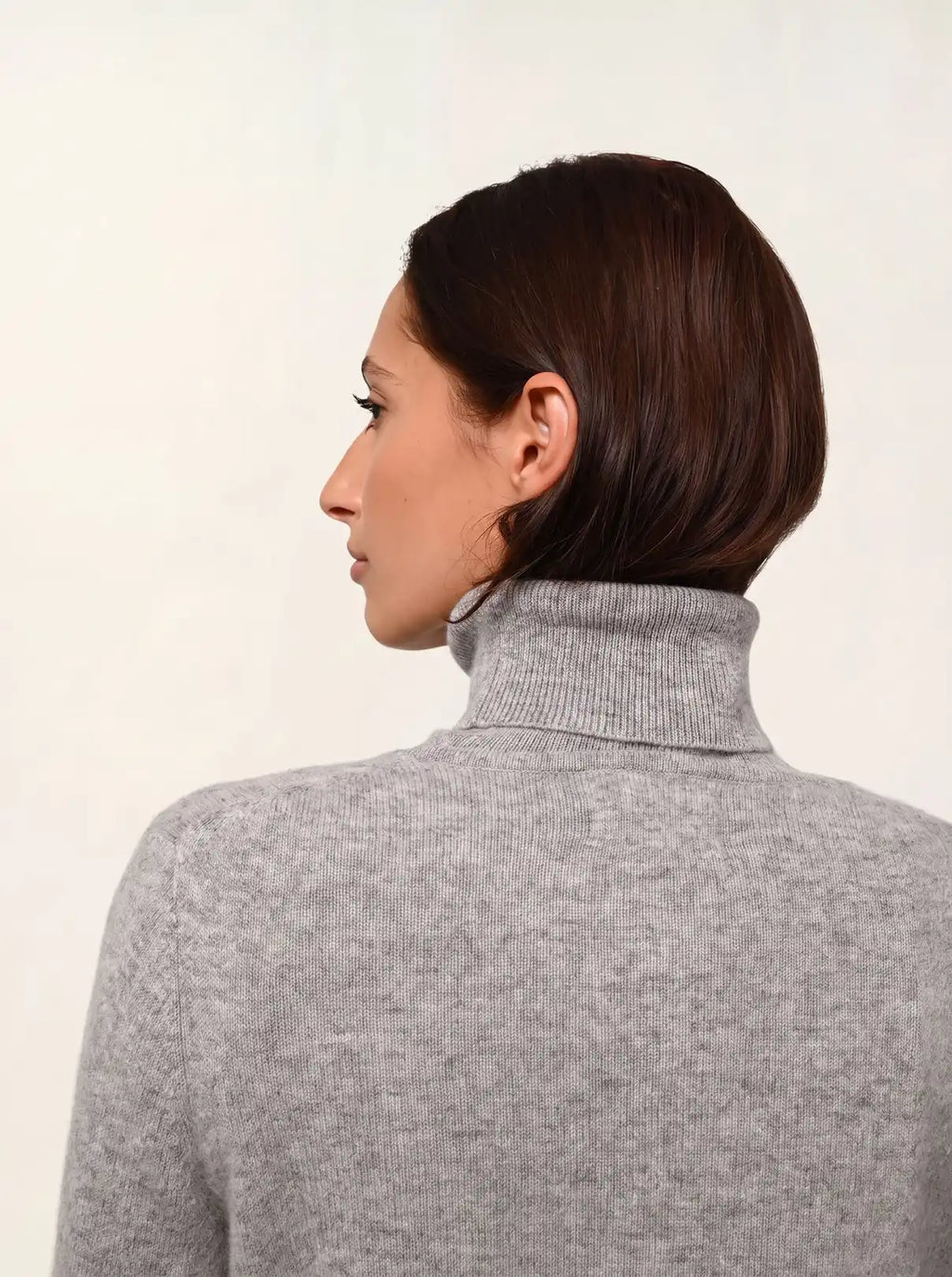 CARON cardigan col rond nuage chiné