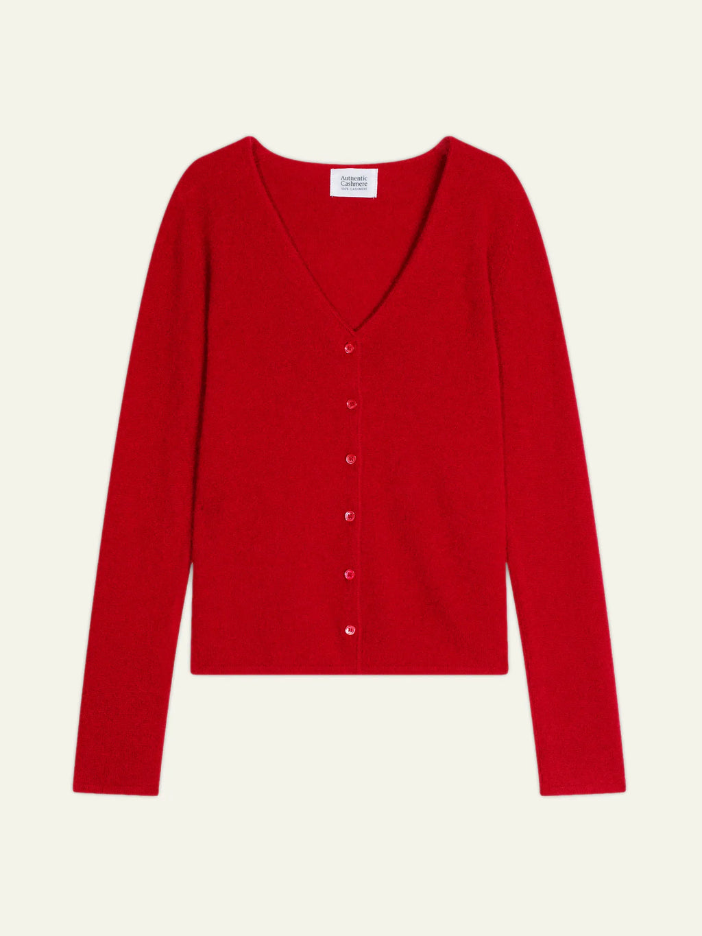 CHALAIS cardigan col V rouge