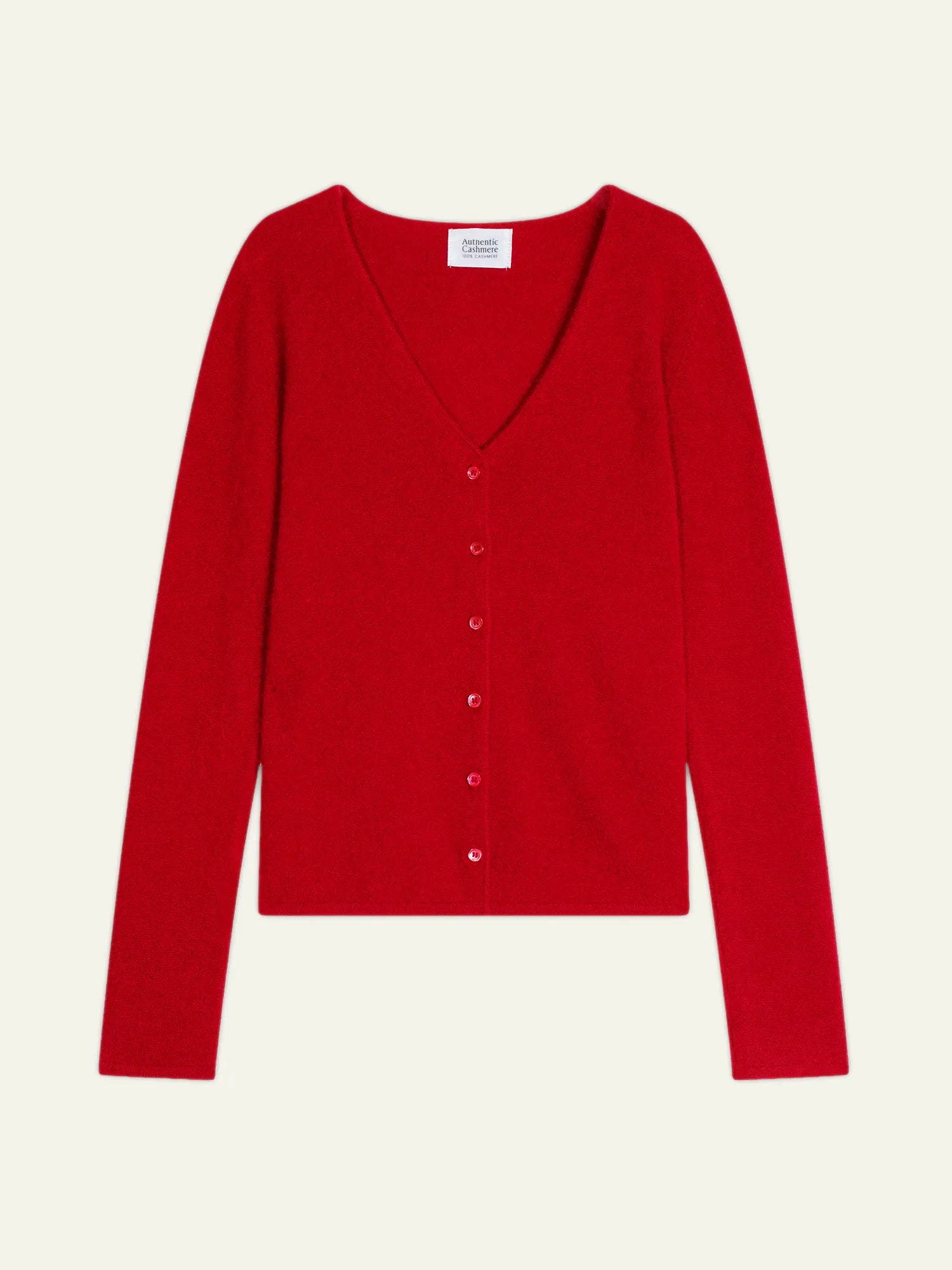 CHALAIS cardigan col V rouge
