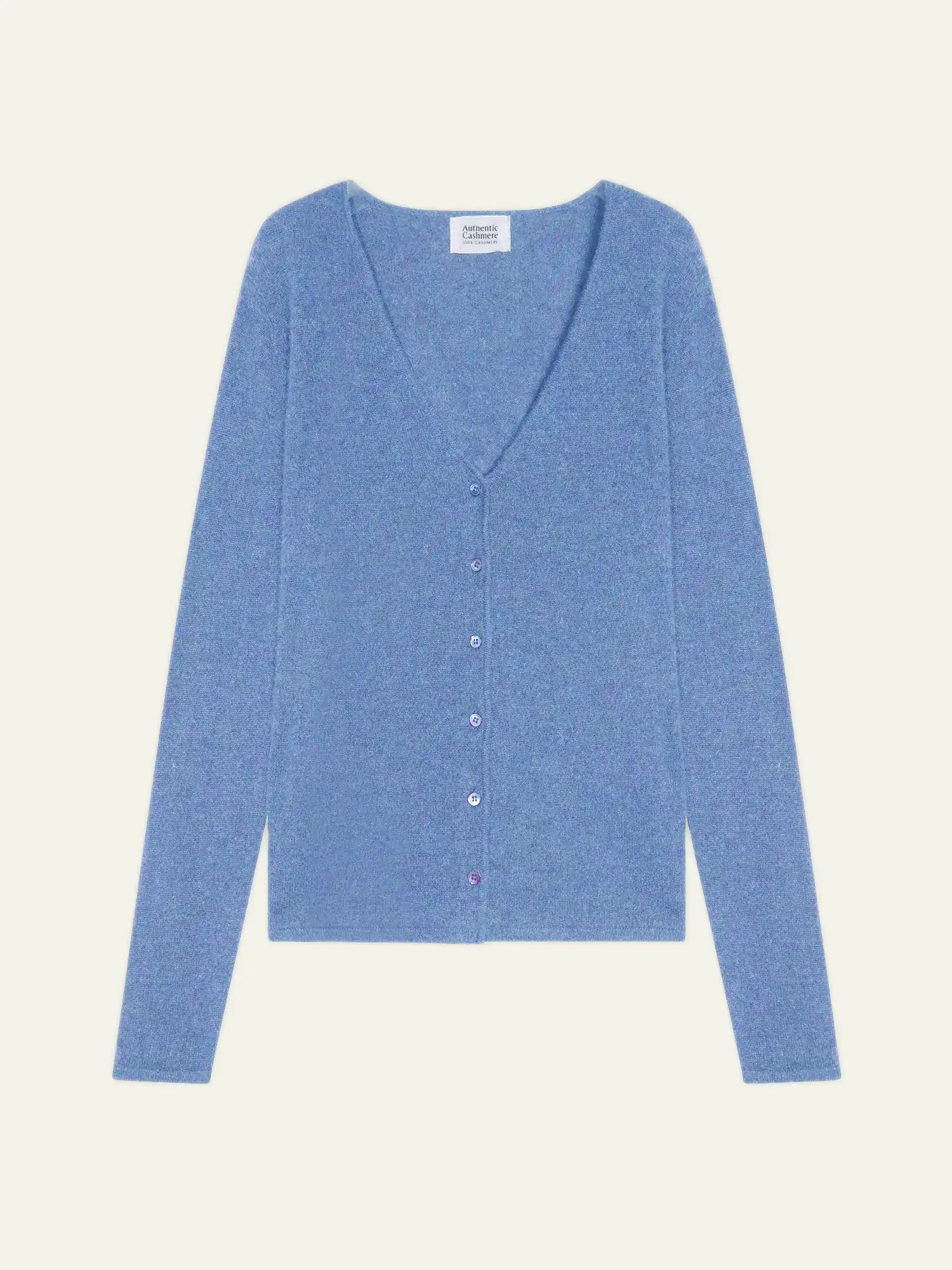 CHALAIS cardigan col V ciel