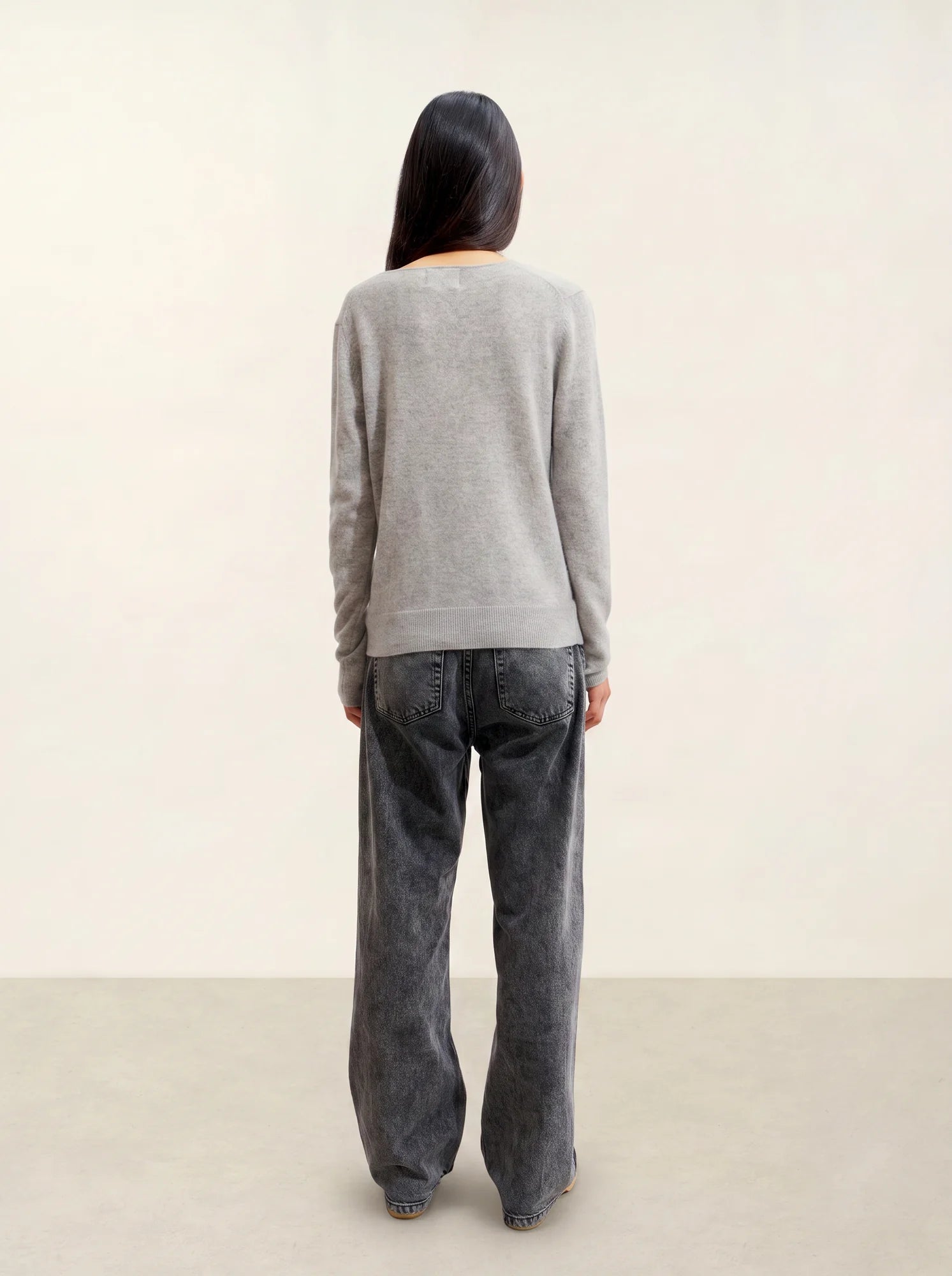 CHALAIS cardigan col V nuage chiné
