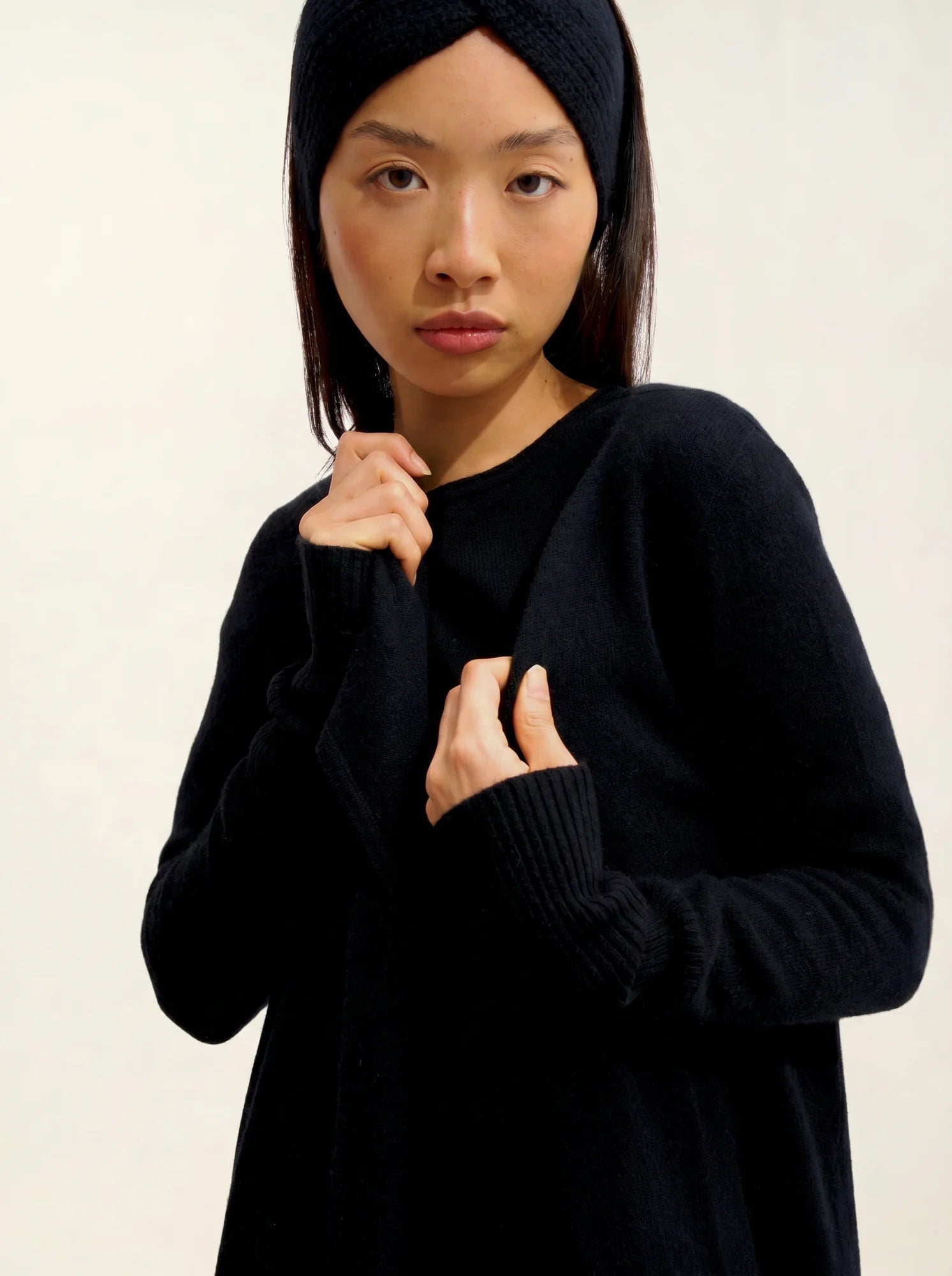 CHÉSERY veste longue noir