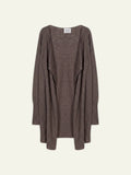 CHÉSERY Veste Longue Taupe Chiné