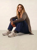 CHÉSERY veste longue taupe chiné