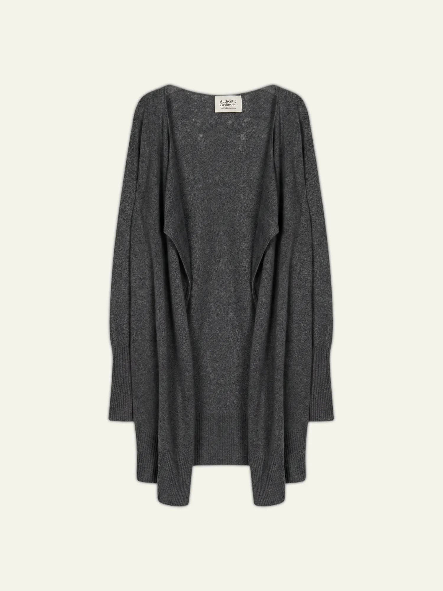 CHÉSERY veste longue anthracite chiné