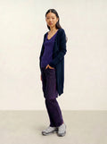 CHÉSERY veste longue bleu marine