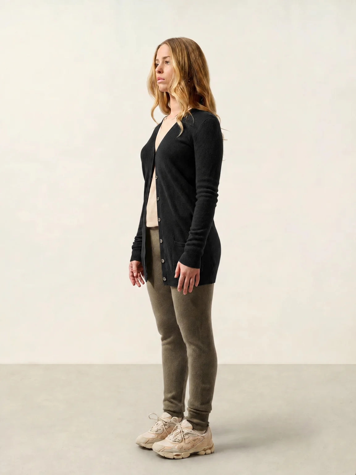 CIMET cardigan col V noir