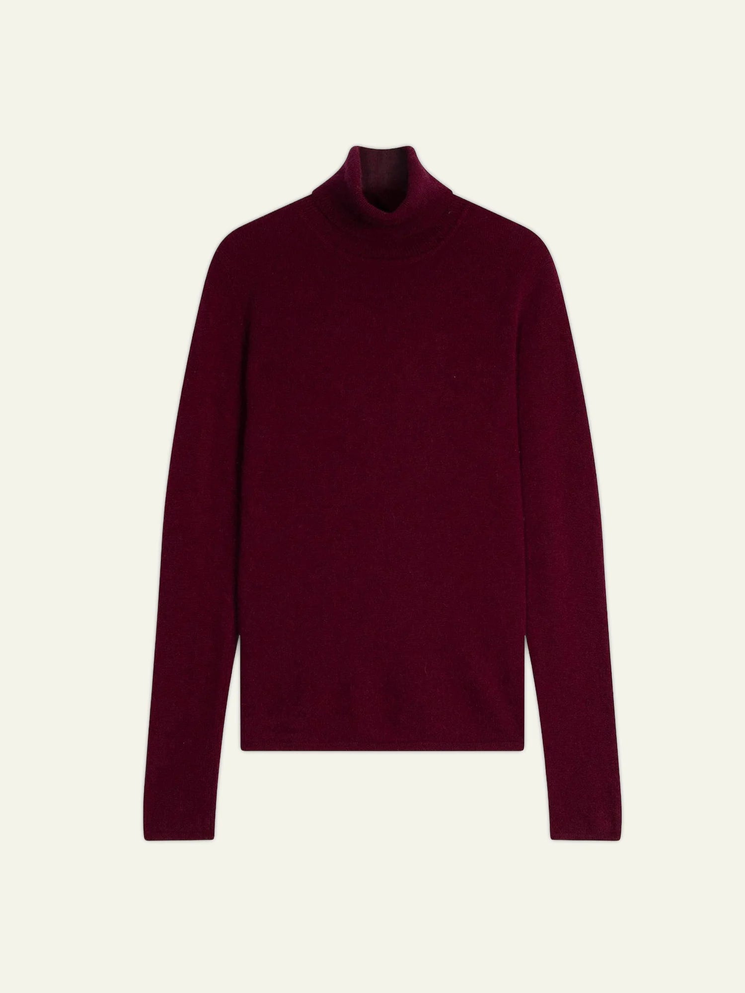 BISE pull col roulé bordeaux