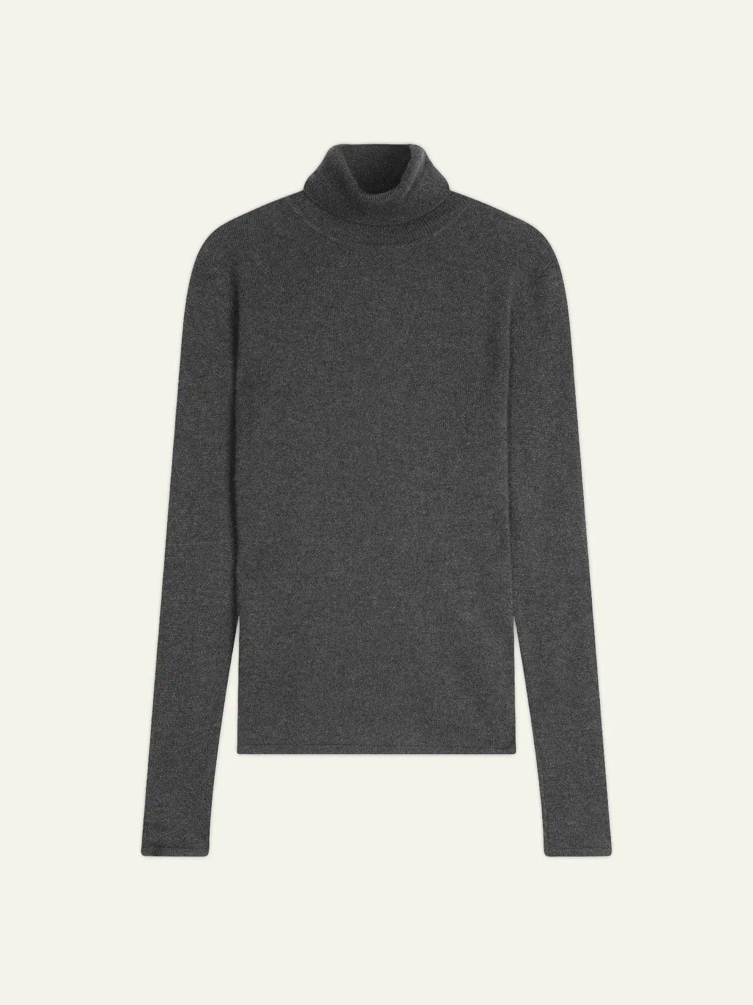 BISE pull col roulé anthracite chiné