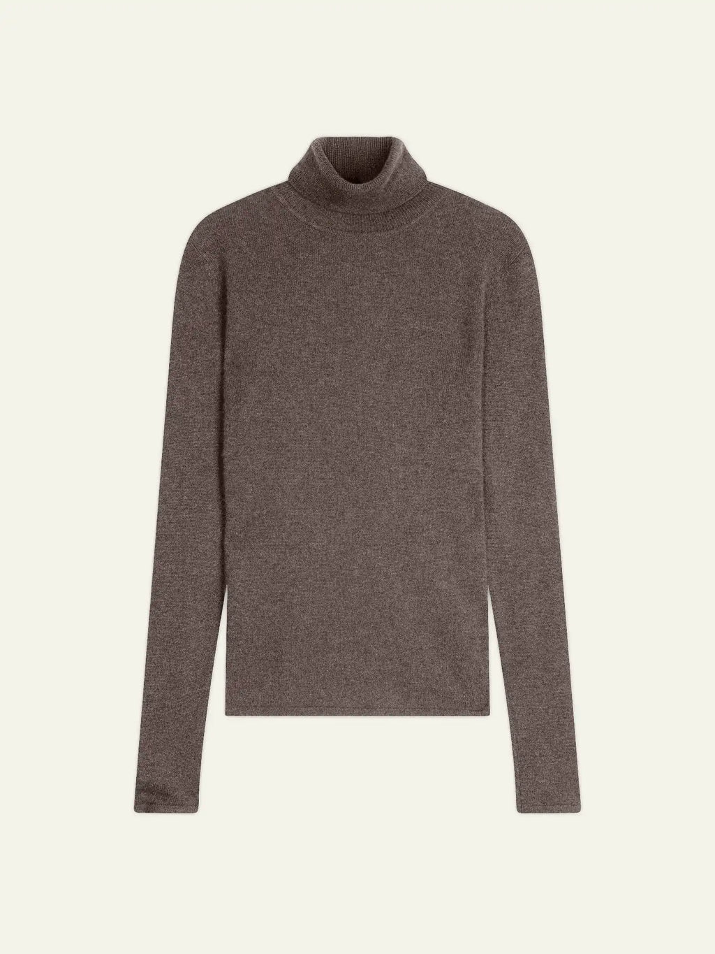 BISE pull col roulé taupe chiné