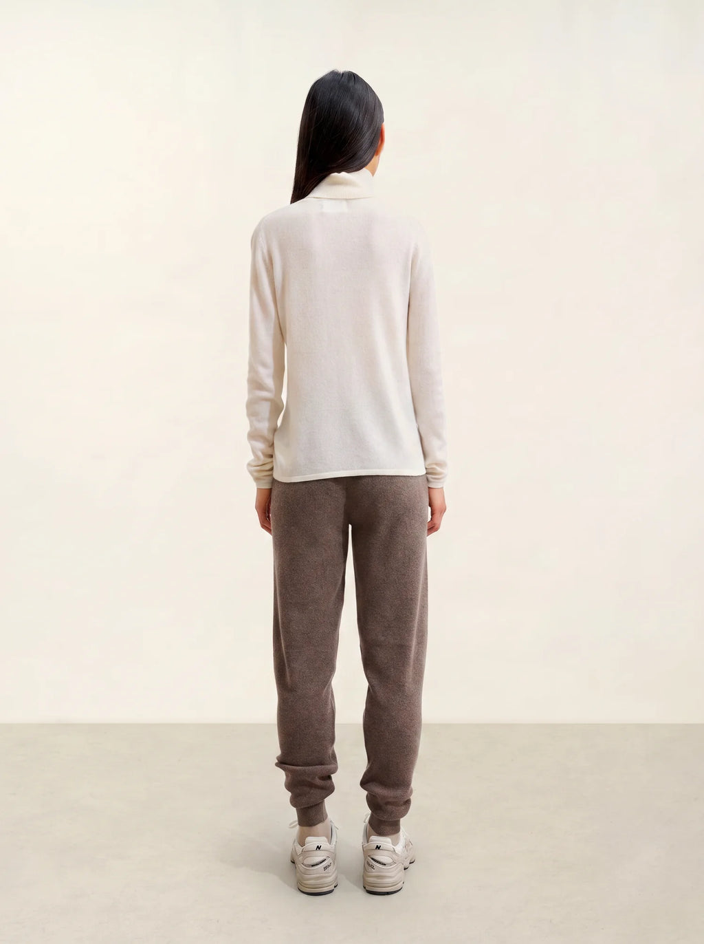 BISE pull col roulé neige
