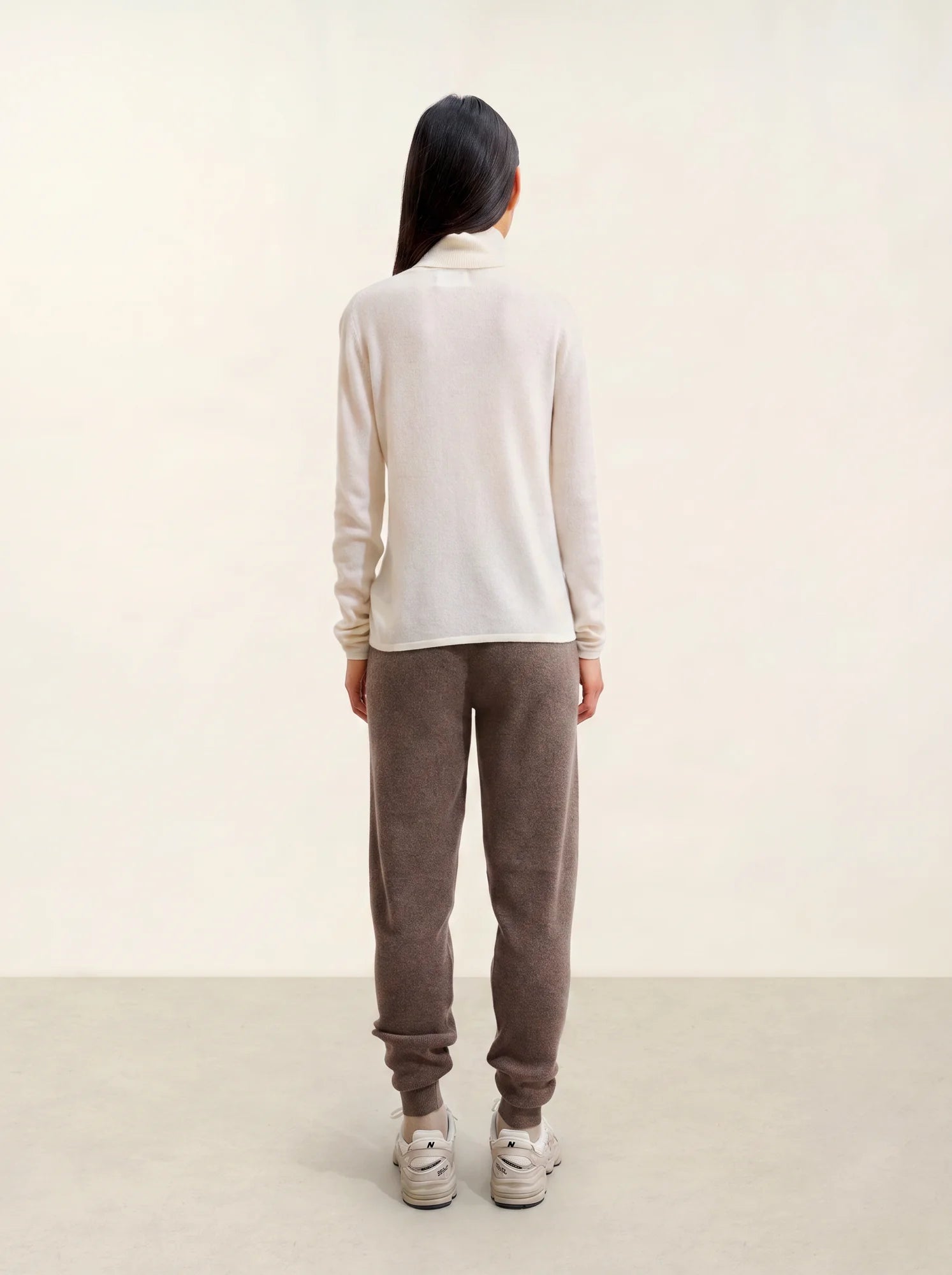 BISE pull col roulé neige
