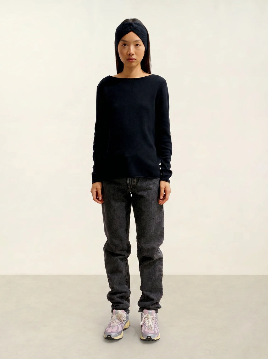 CRIOU pull col bateau noir
