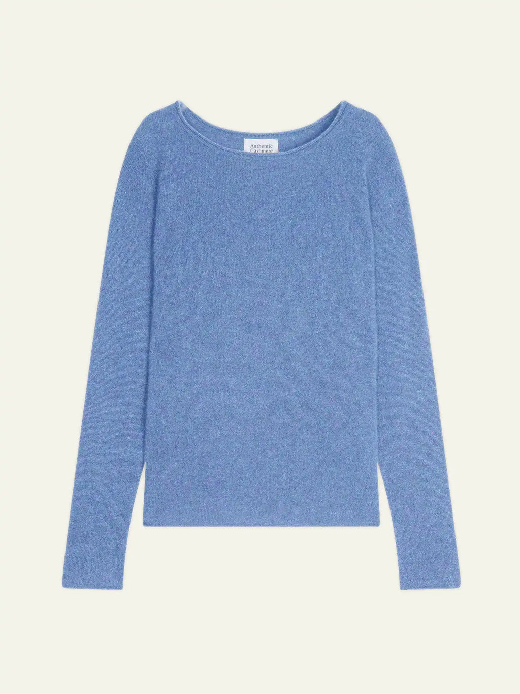 CRIOU Pullover U-Boot-Ausschnitt Himmelblau