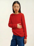 CRIOU pullover u-boot-ausschnitt rot