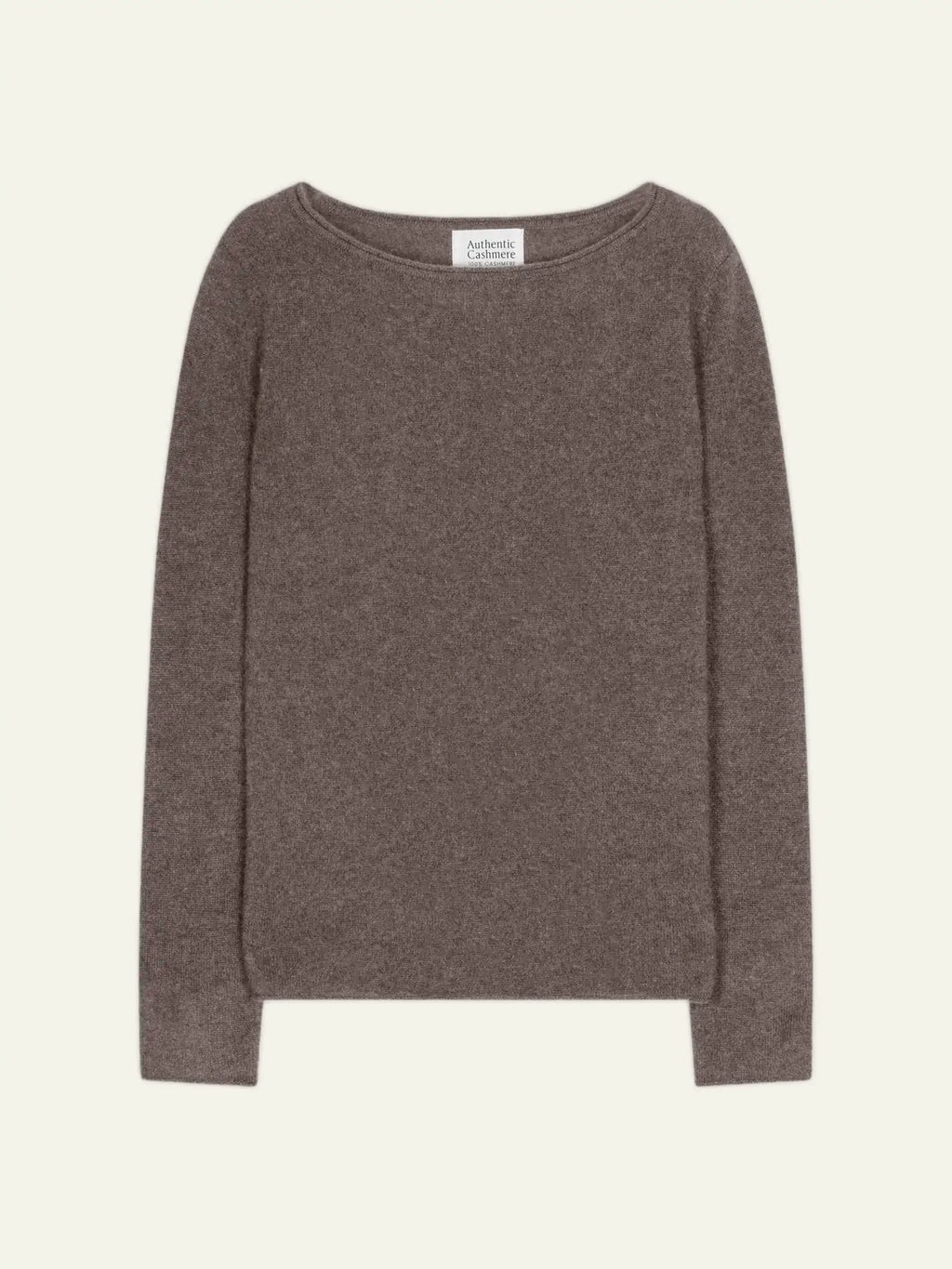 CRIOU pull col bateau taupe chiné