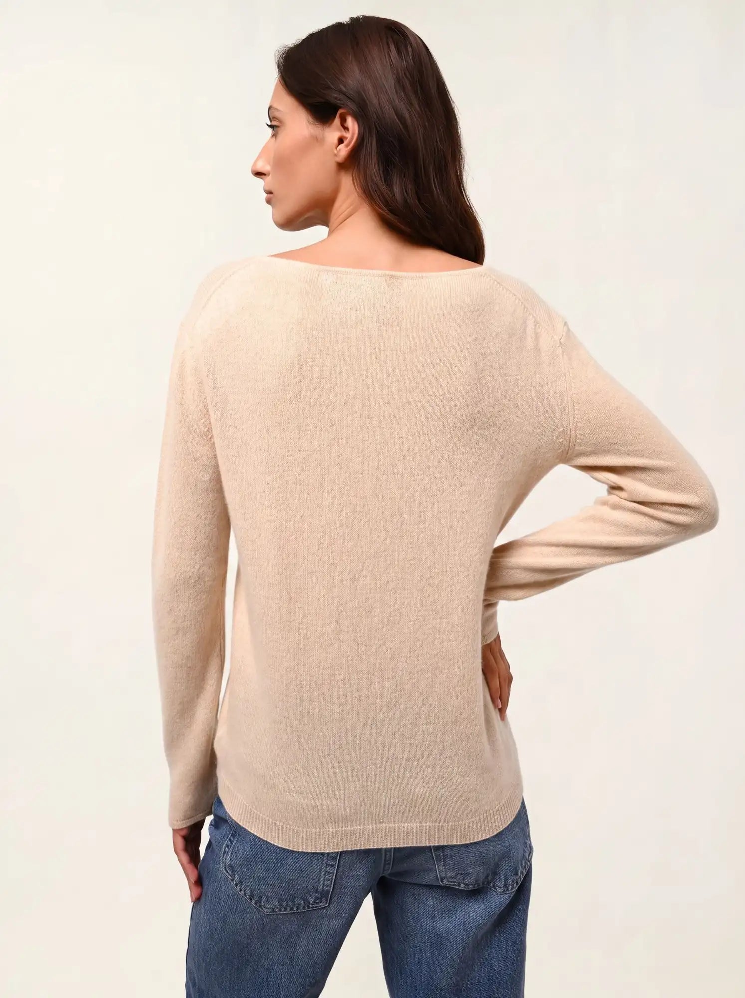 LANFON sweater crew neck sand