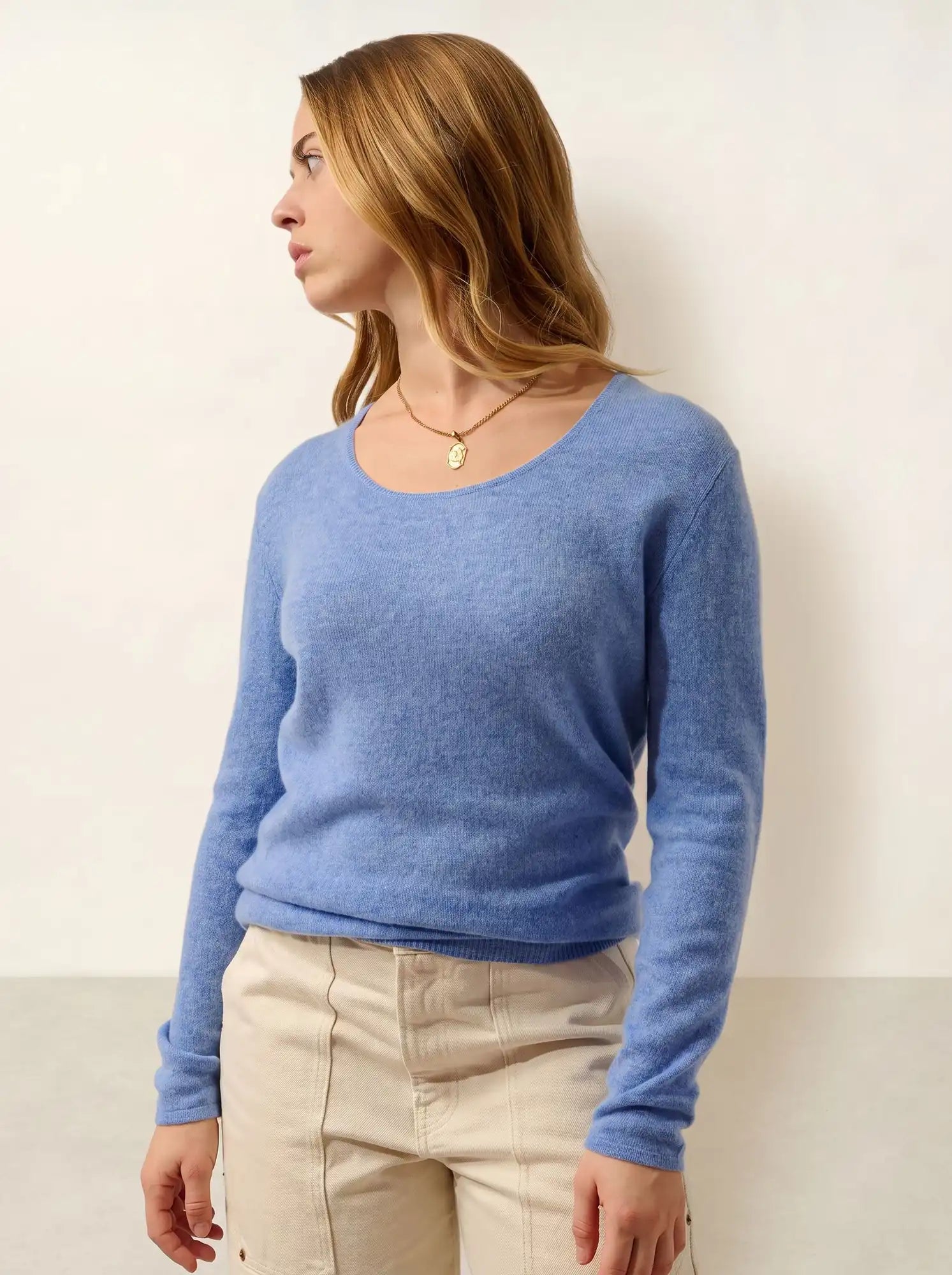 LANFON sweater crew neck sky