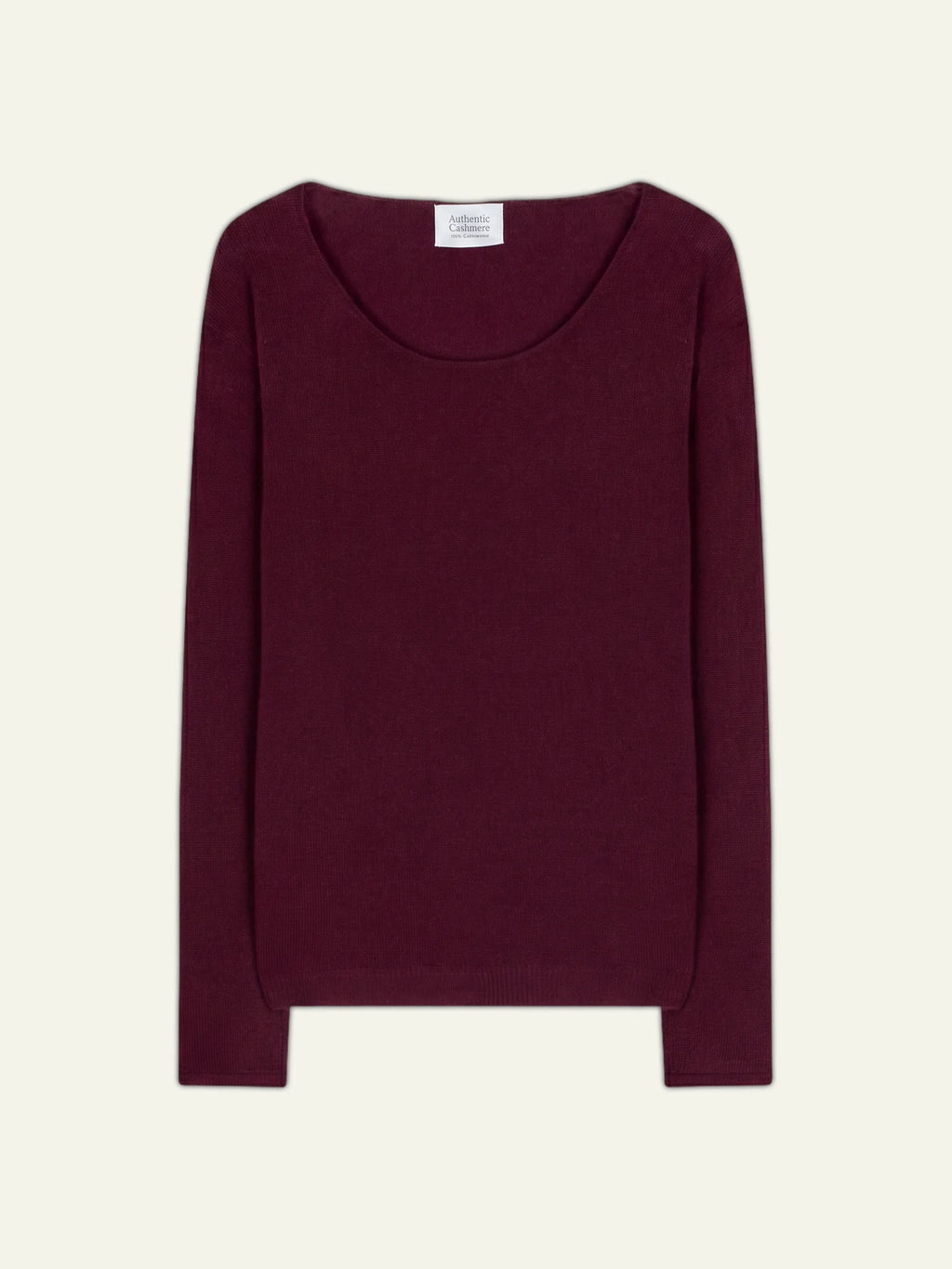 LANFON pull col rond bordeaux