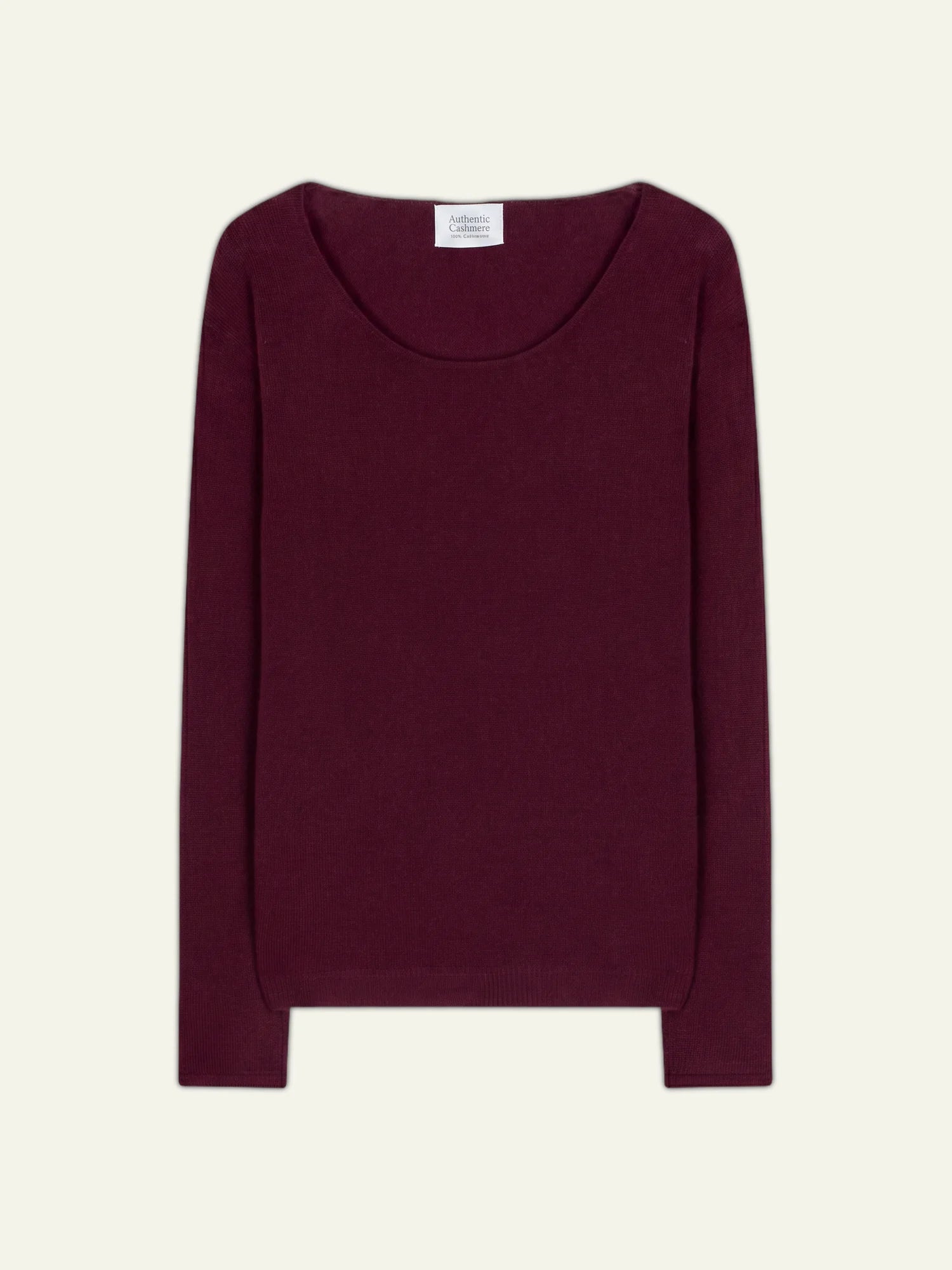 LANFON pull col rond bordeaux
