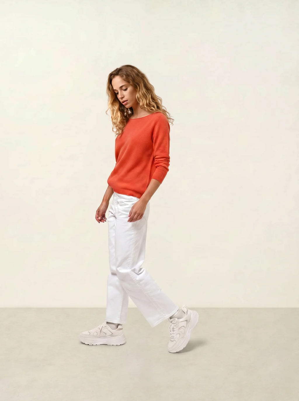 LANFON pull col rond orange