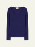 LANFON Pull Col Rond Violet