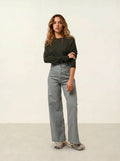ECRIN pull col rond kaki