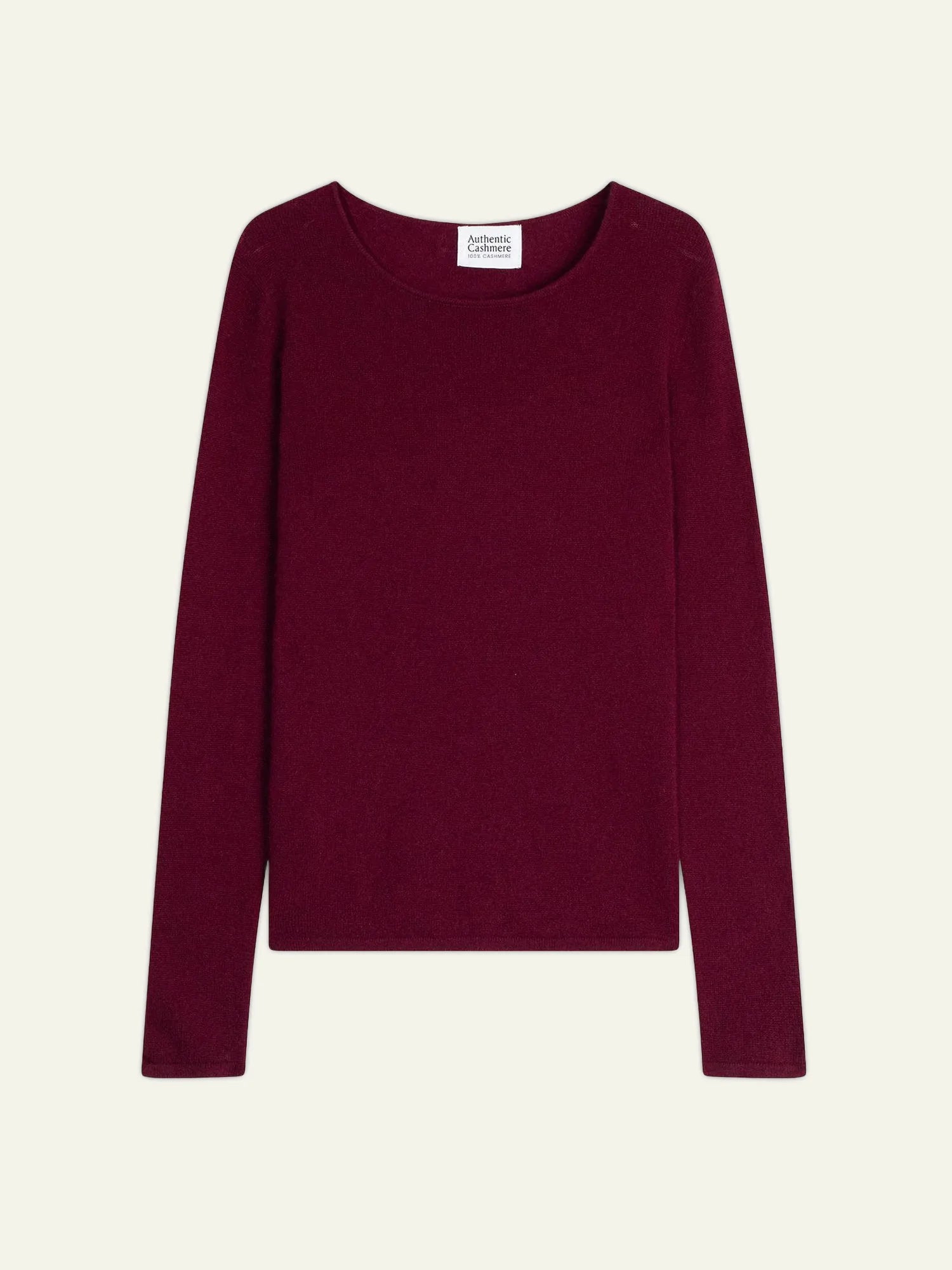 EPÉNA pullover rundhalsausschnitt bordeaux