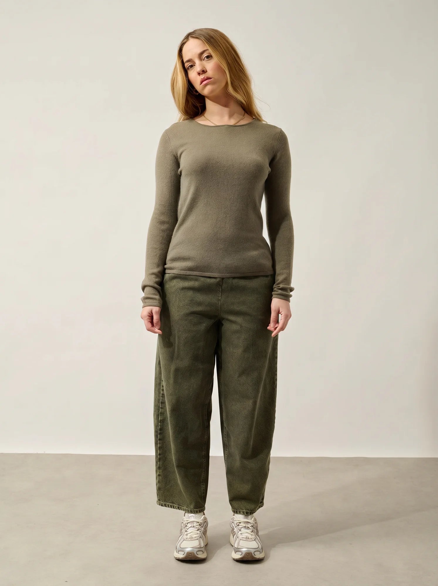 EPÉNA pull col rond army