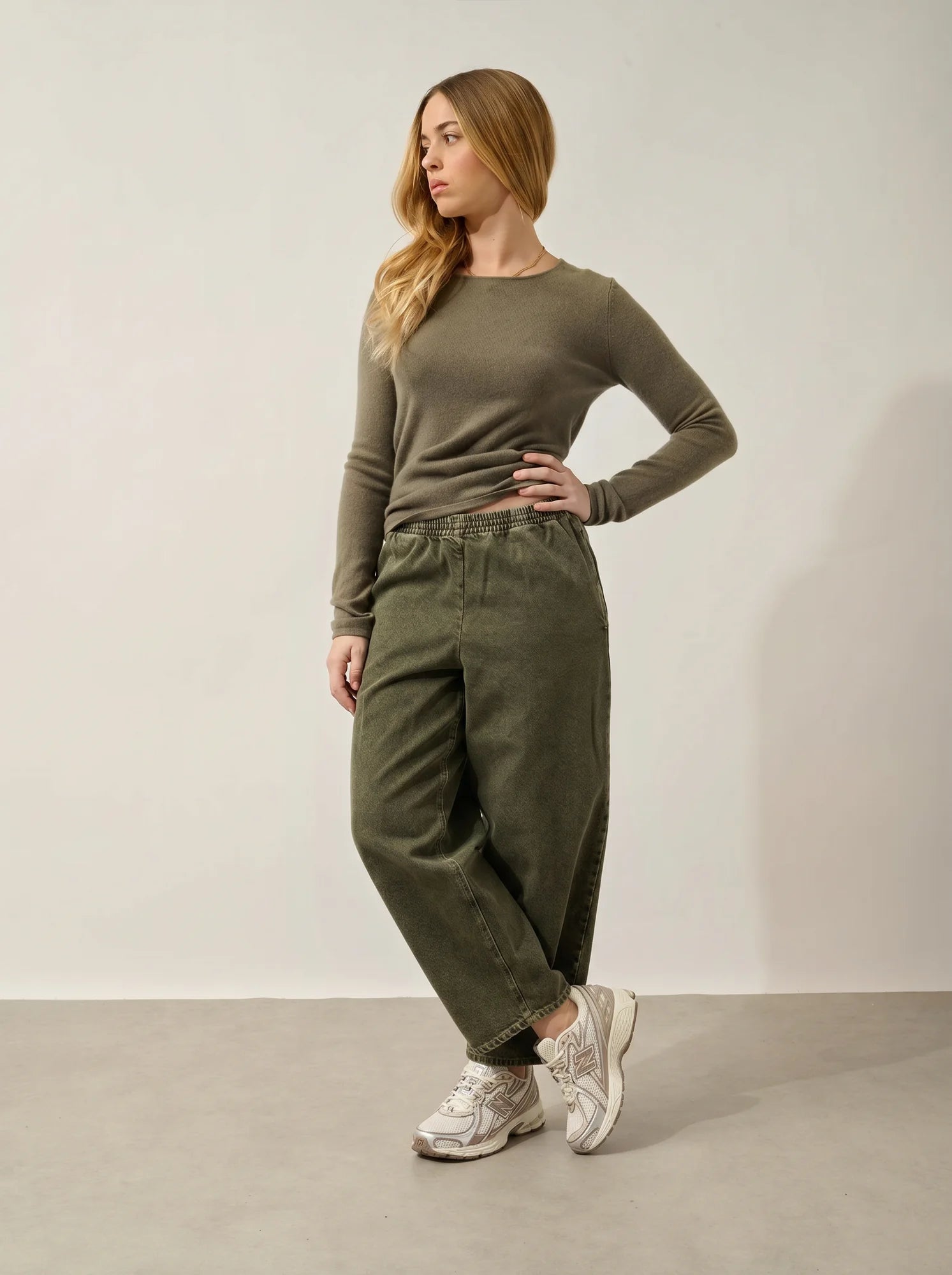 EPÉNA pull col rond army