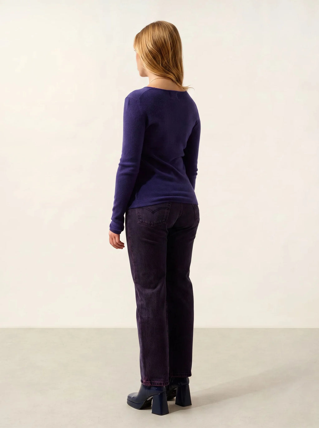 EPÉNA Pullover Rundhalsausschnitt Violett