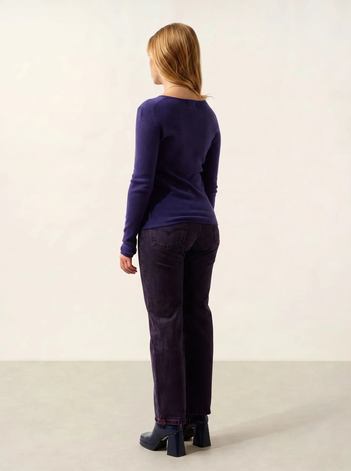 EPÉNA Pullover Rundhalsausschnitt Violett