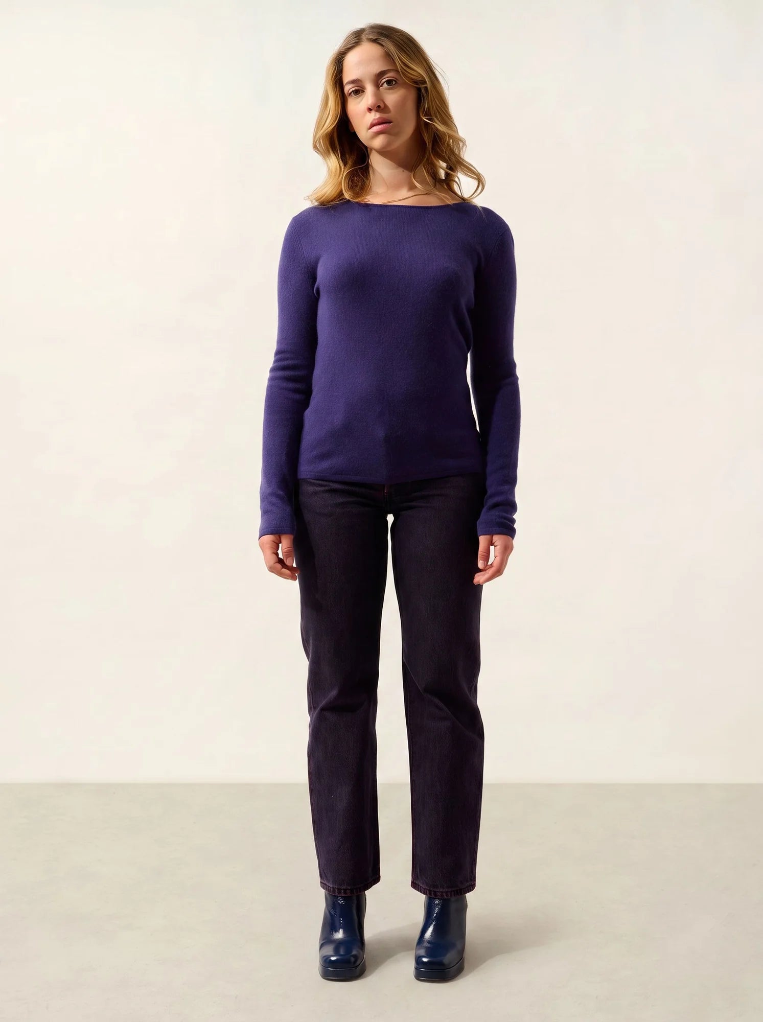 EPÉNA Pullover Rundhalsausschnitt Violett