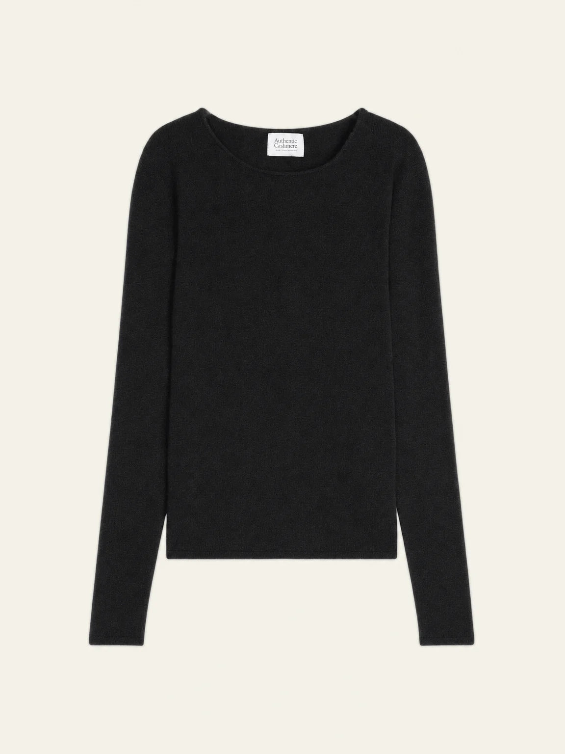 EPÉNA pull col rond noir