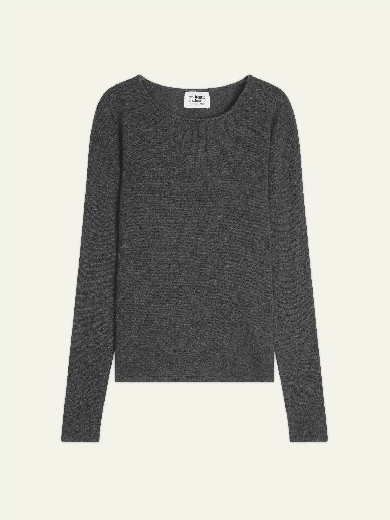 EPÉNA Pullover Rundhalsausschnitt Anthrazit meliert