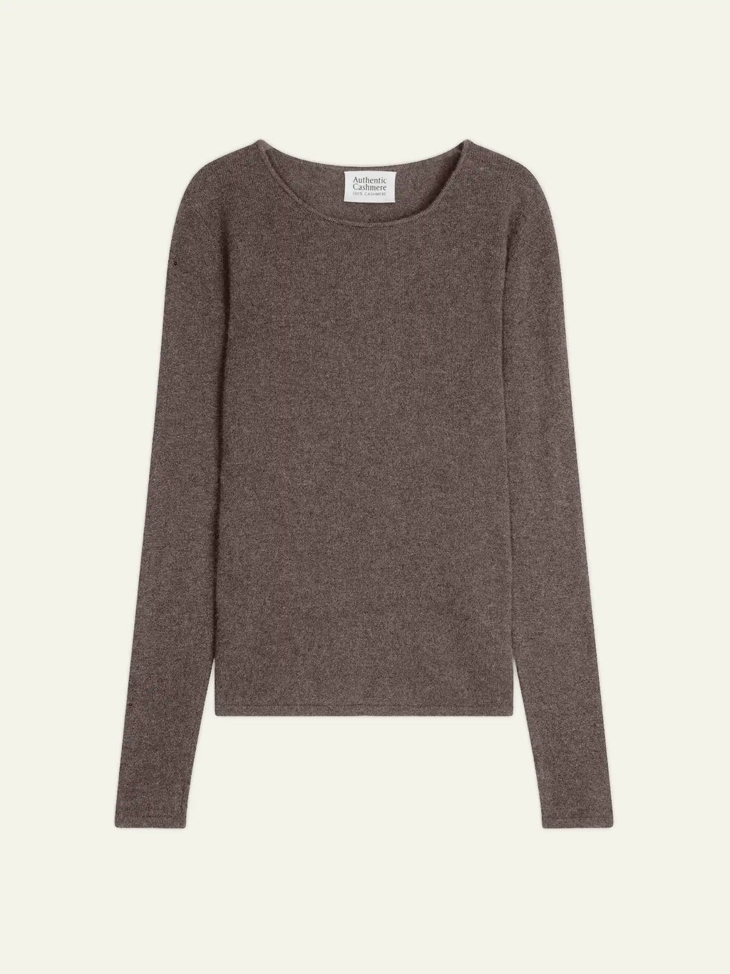 EPÉNA pull col rond taupe chiné