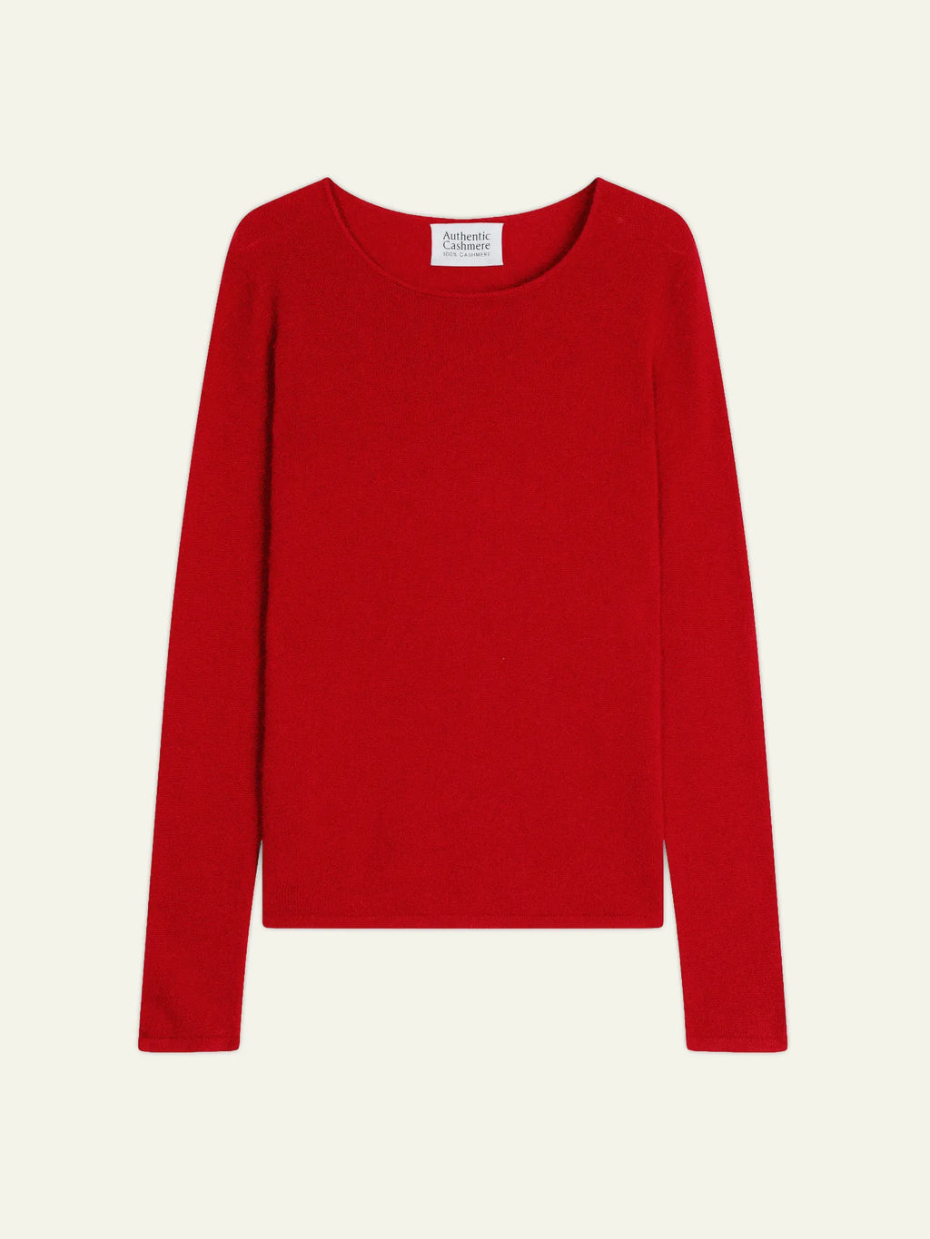 EPÉNA pull col rond rouge