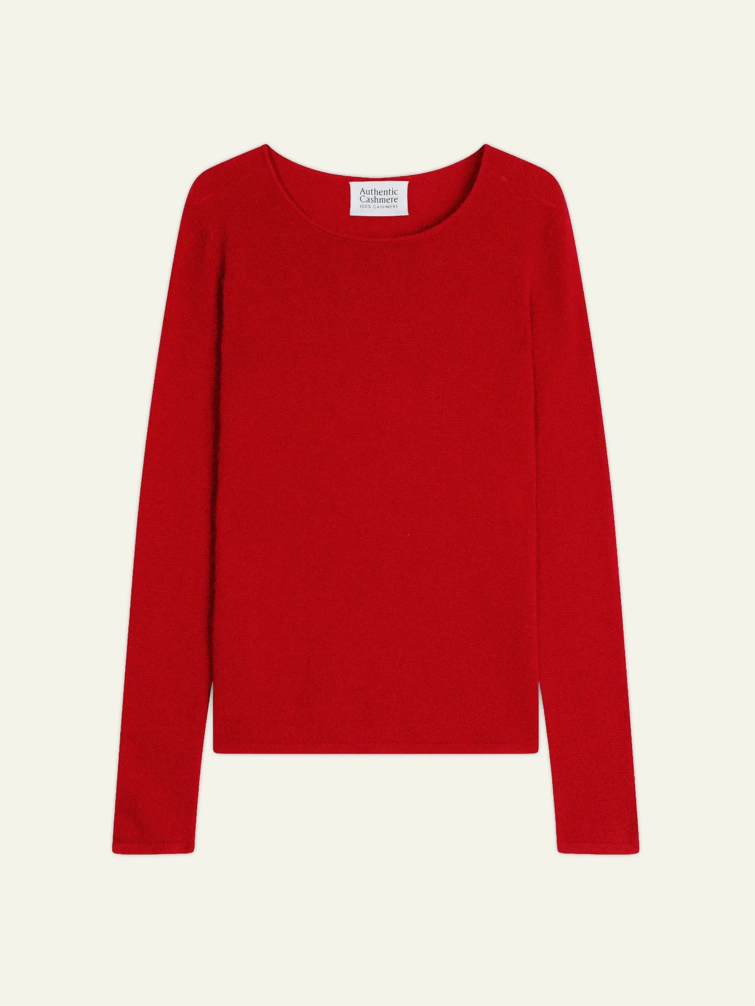 EPÉNA pull col rond rouge