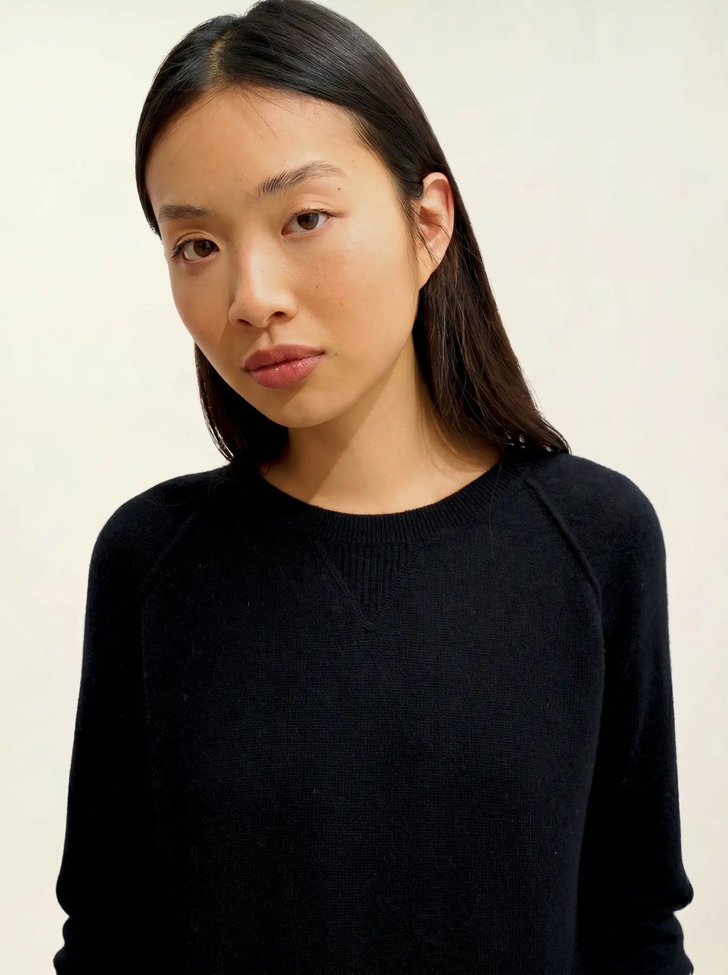 ETRET pull col rond noir
