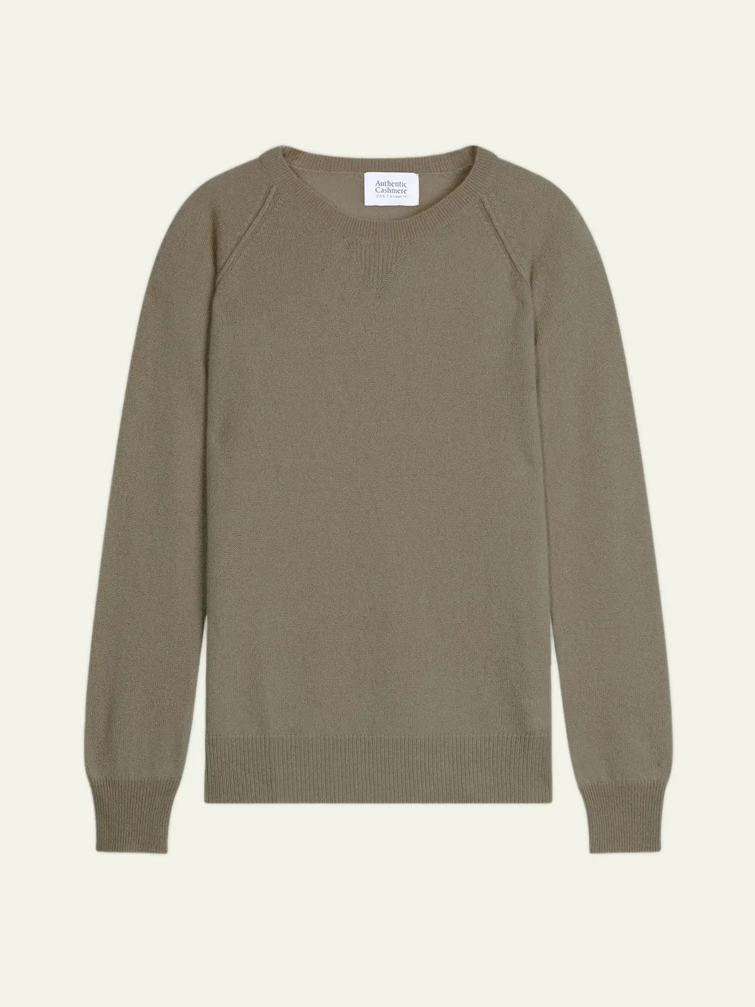 ETRET sweater crew neck army green