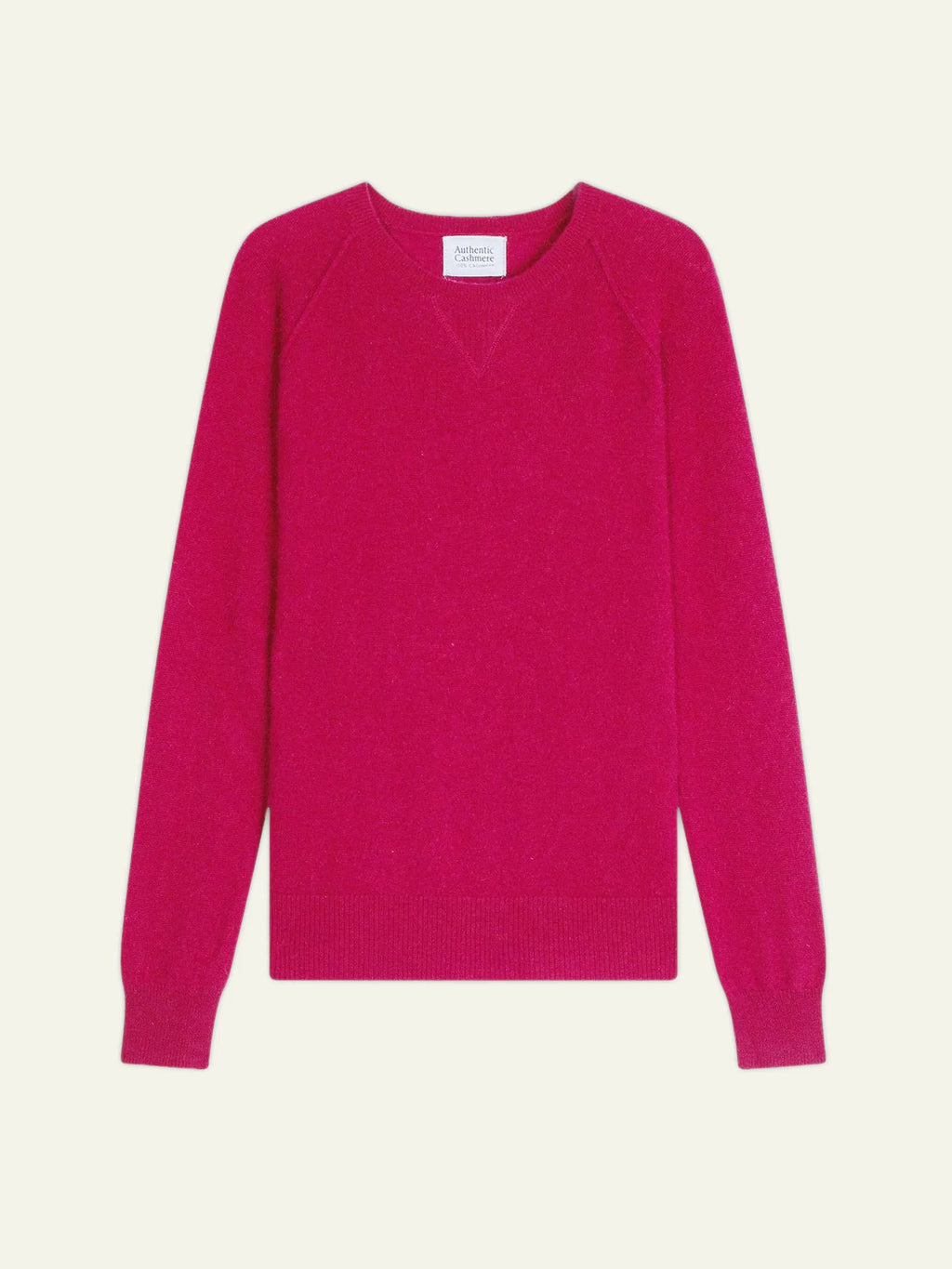 ETRET pullover rundhalsausschnitt fuchsia