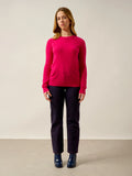 ETRET pullover rundhalsausschnitt fuchsia