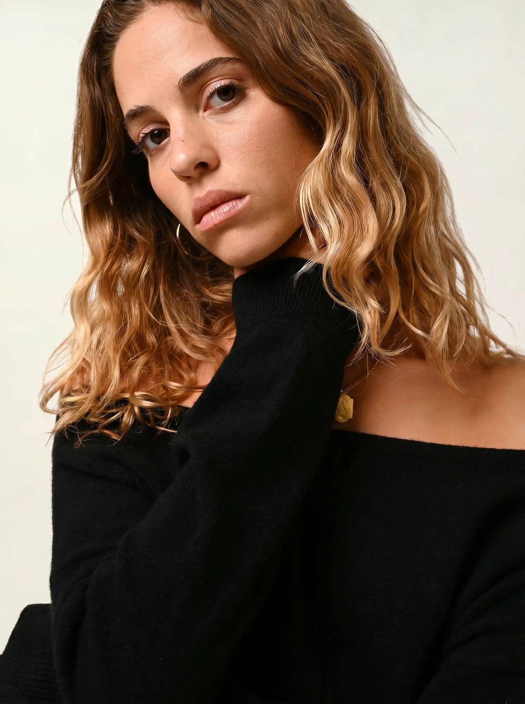 FARAUT pull col bateau noir