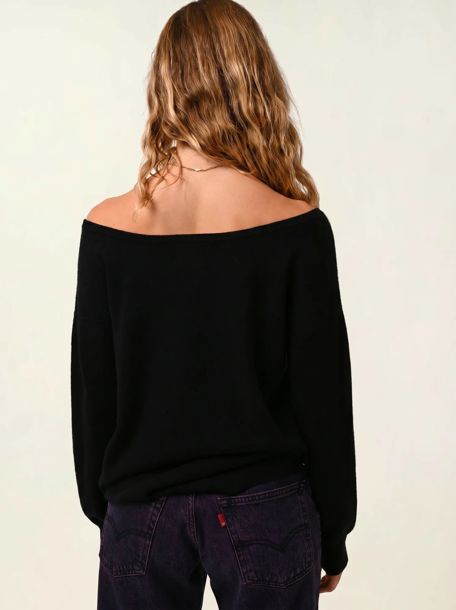 FARAUT pull col bateau noir