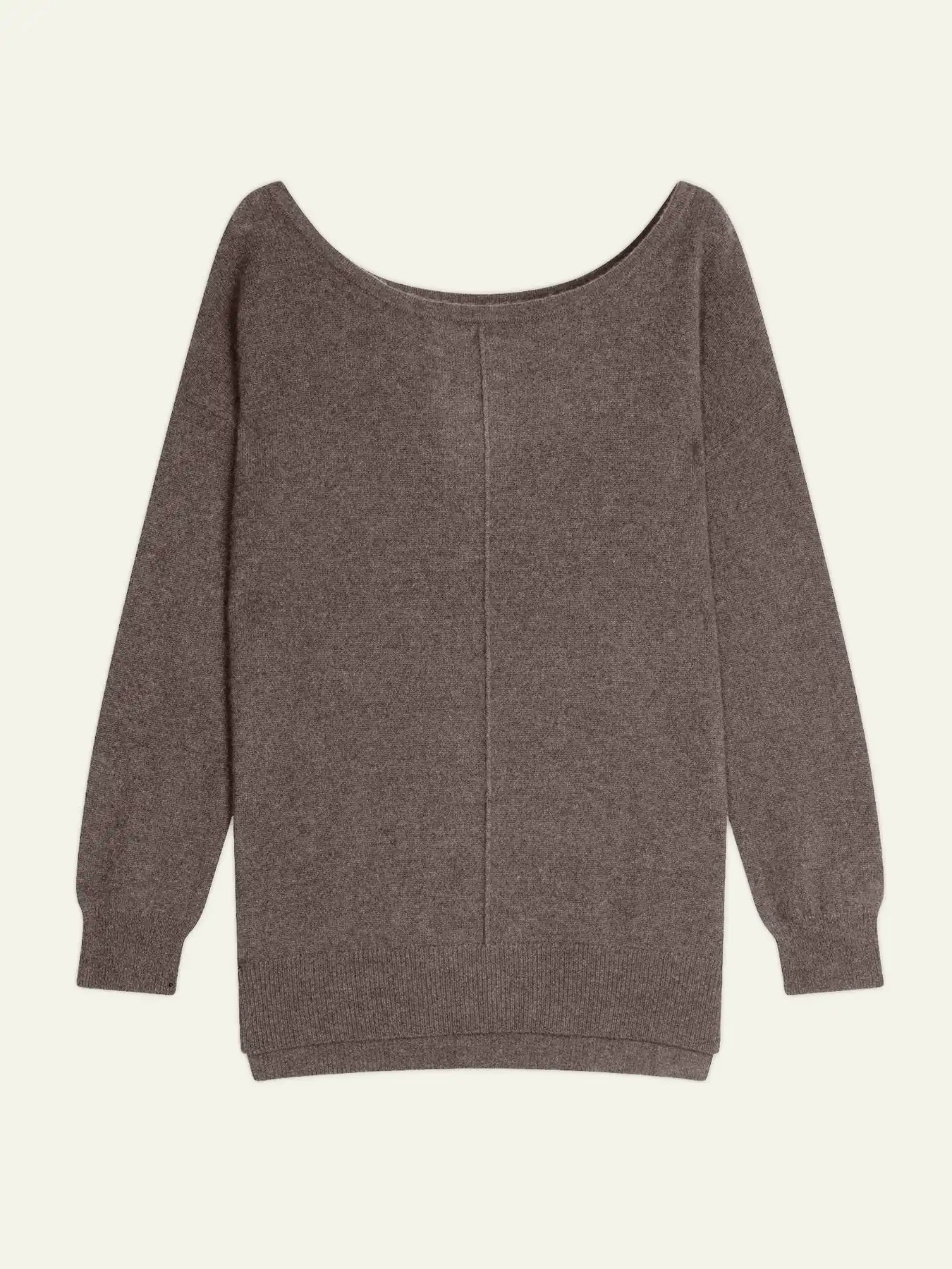 FARAUT Sweater Boat Neck Heather Taupe