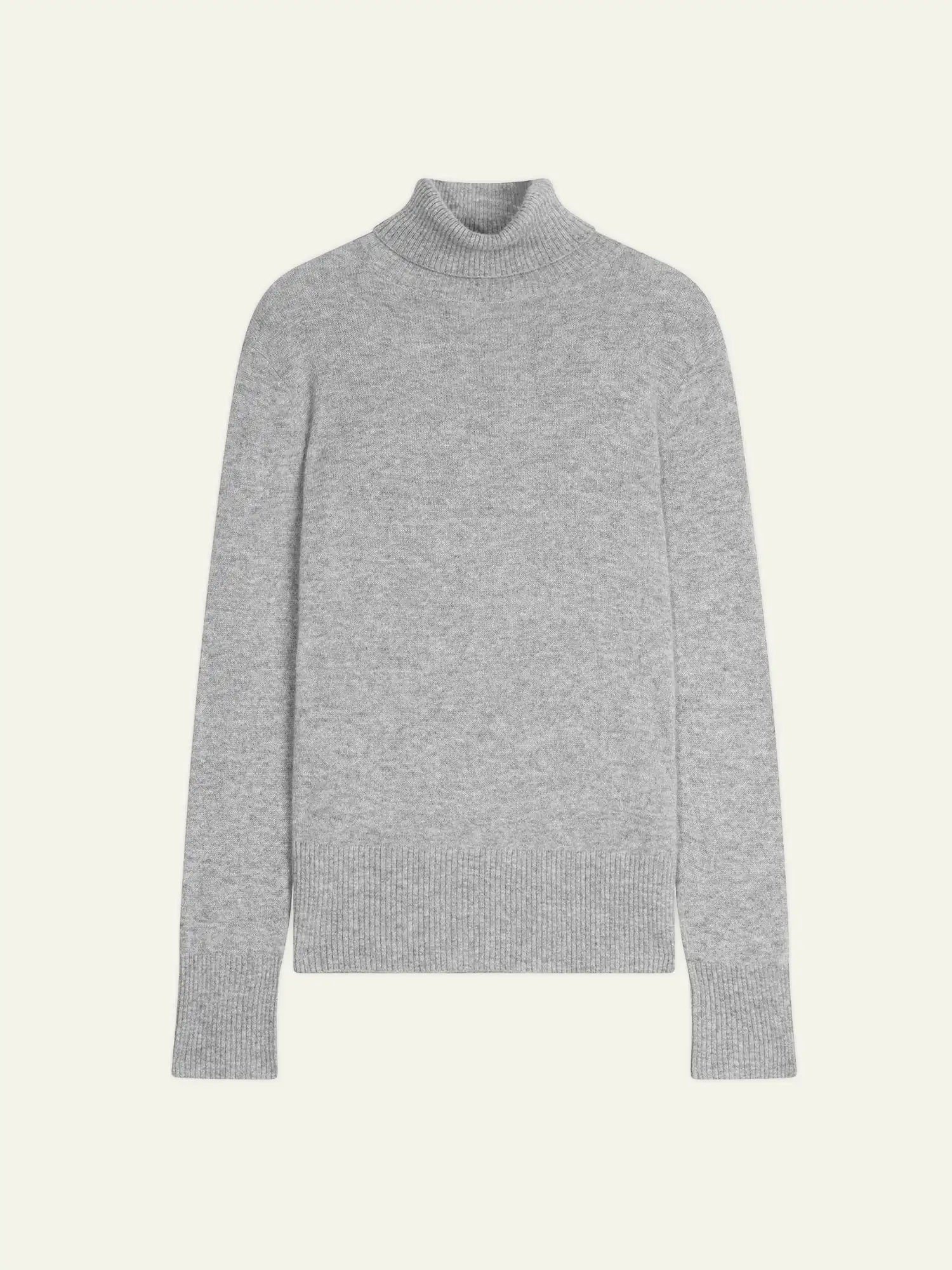 FORNET pull col roulé nuage chiné