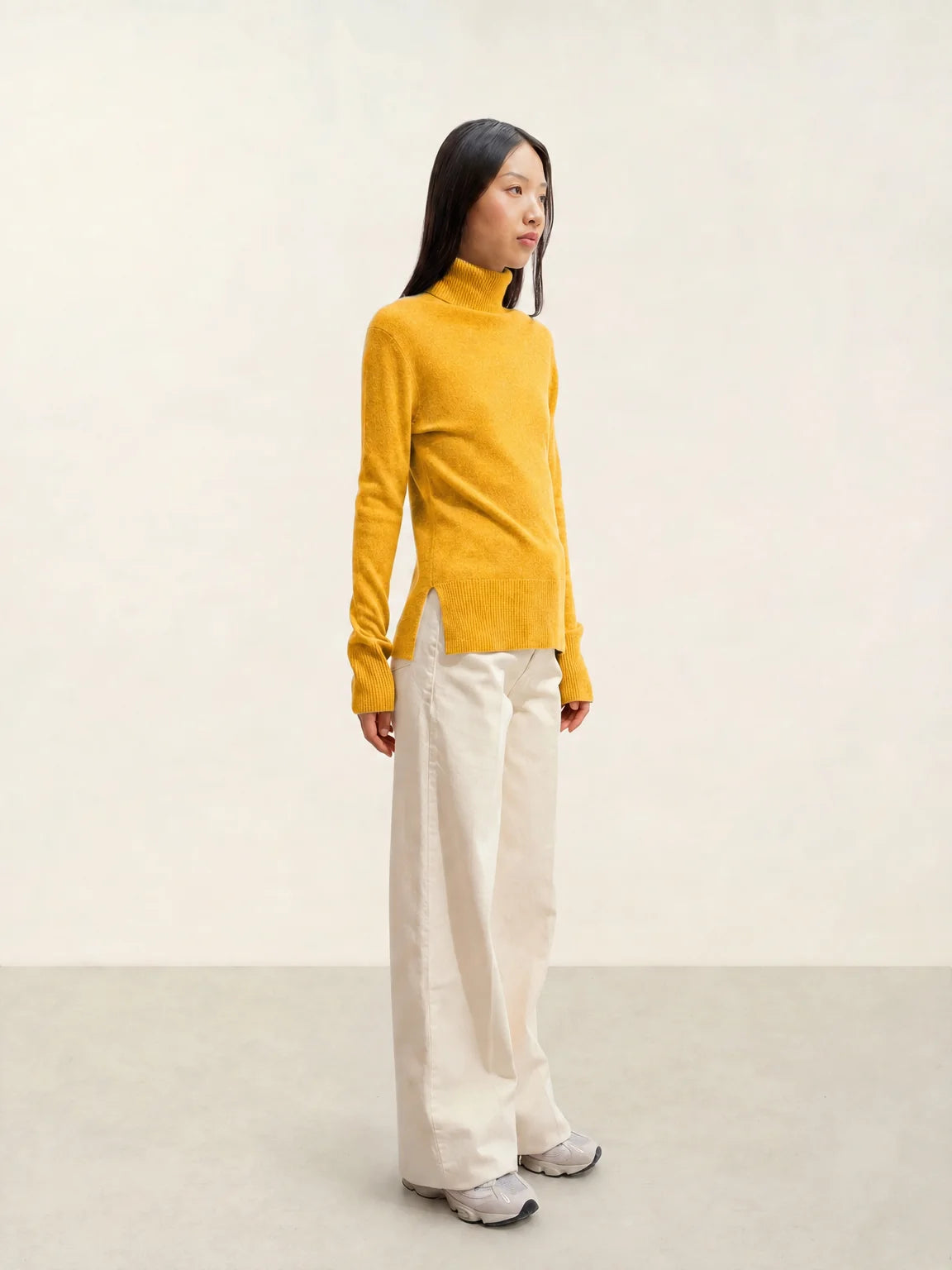 FORNET Sweater Turtleneck Turmeric