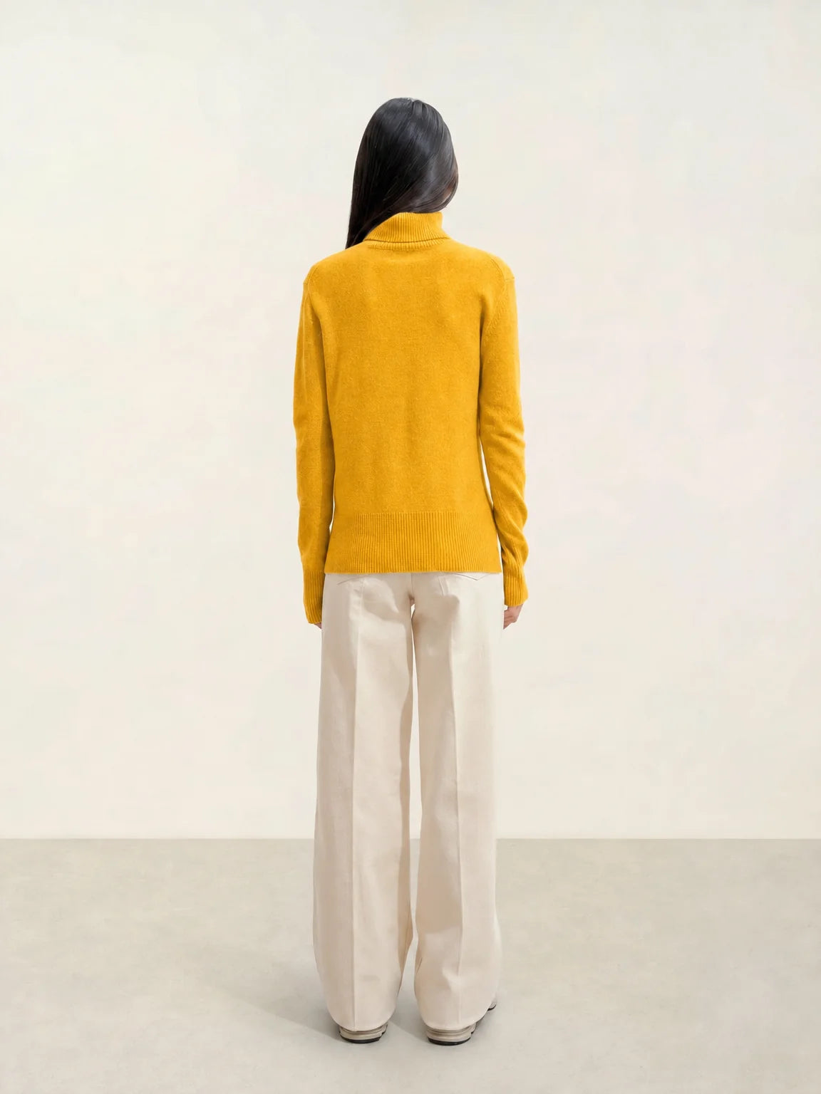 FORNET Sweater Turtleneck Turmeric