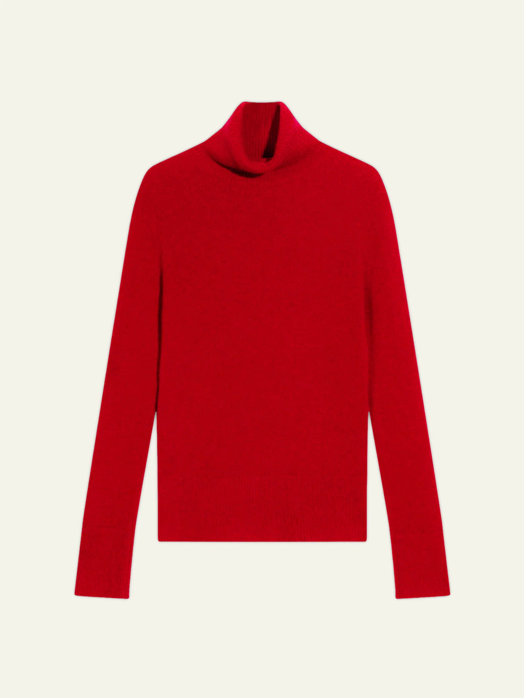 FORNET pull col roulé rouge